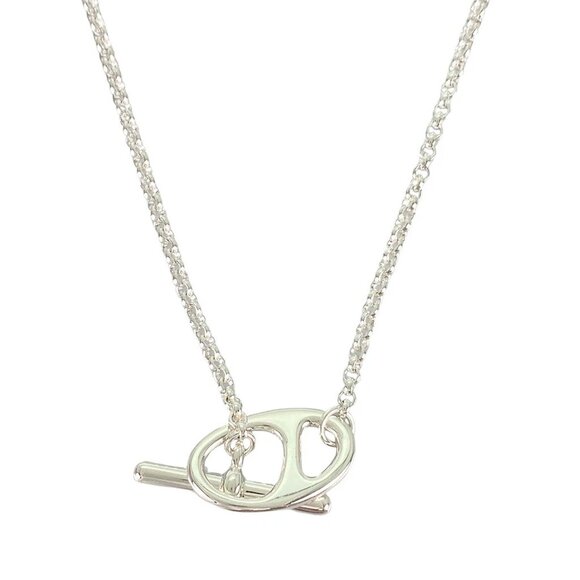 HERMES Chaine d'Ancre Silver Necklace - Picture 1 of 13